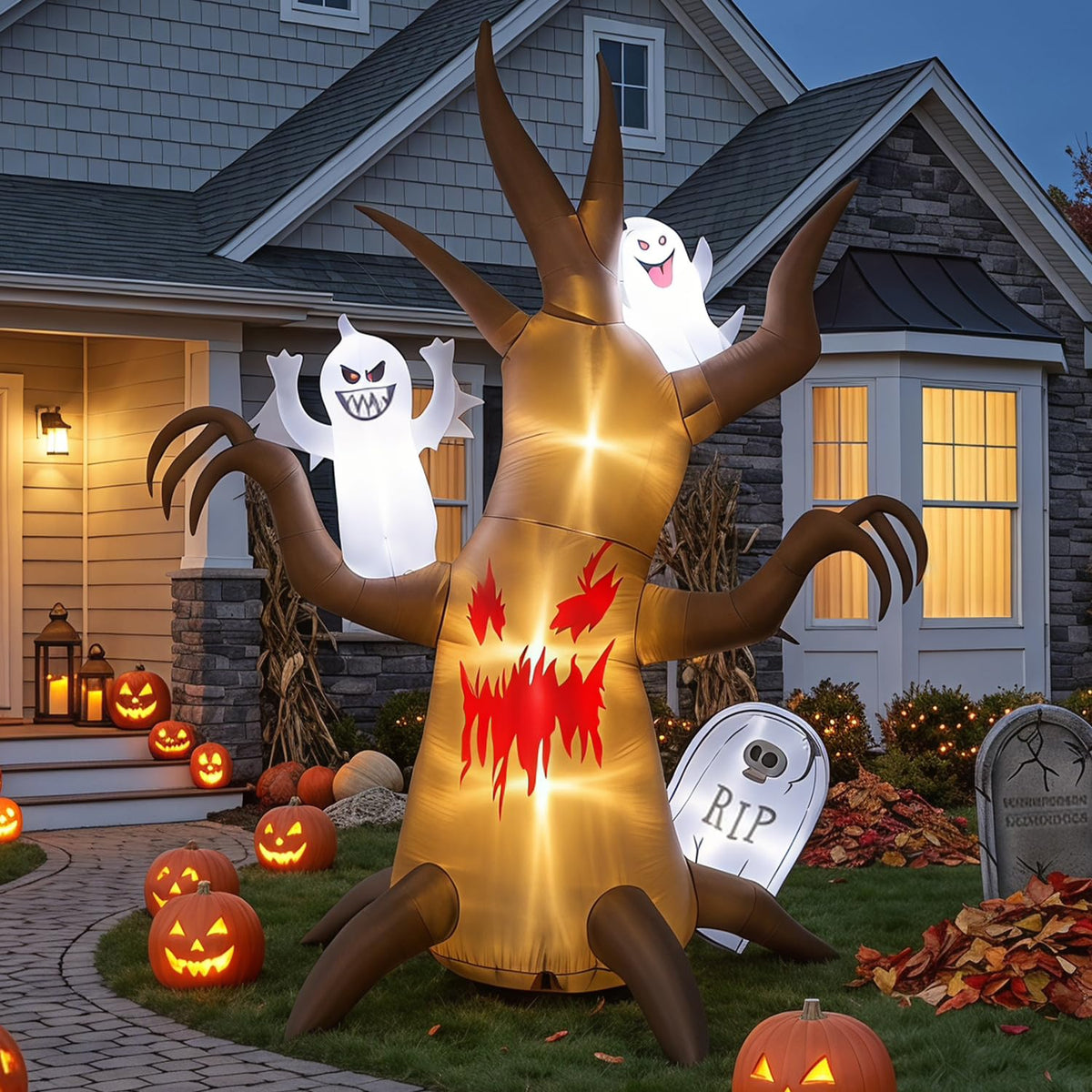 8FT Halloween Inflatable Tree Yard Decor D185543