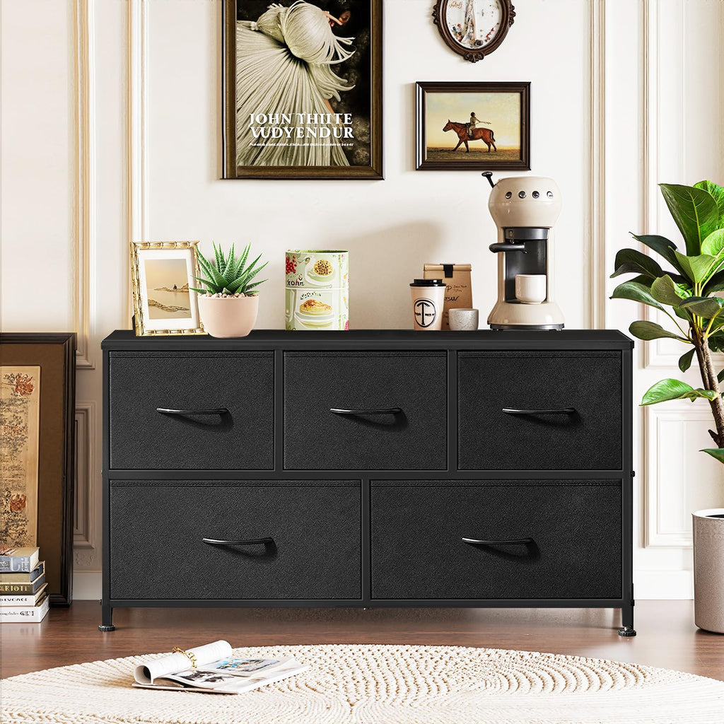 5 Drawer Fabric Dresser C966