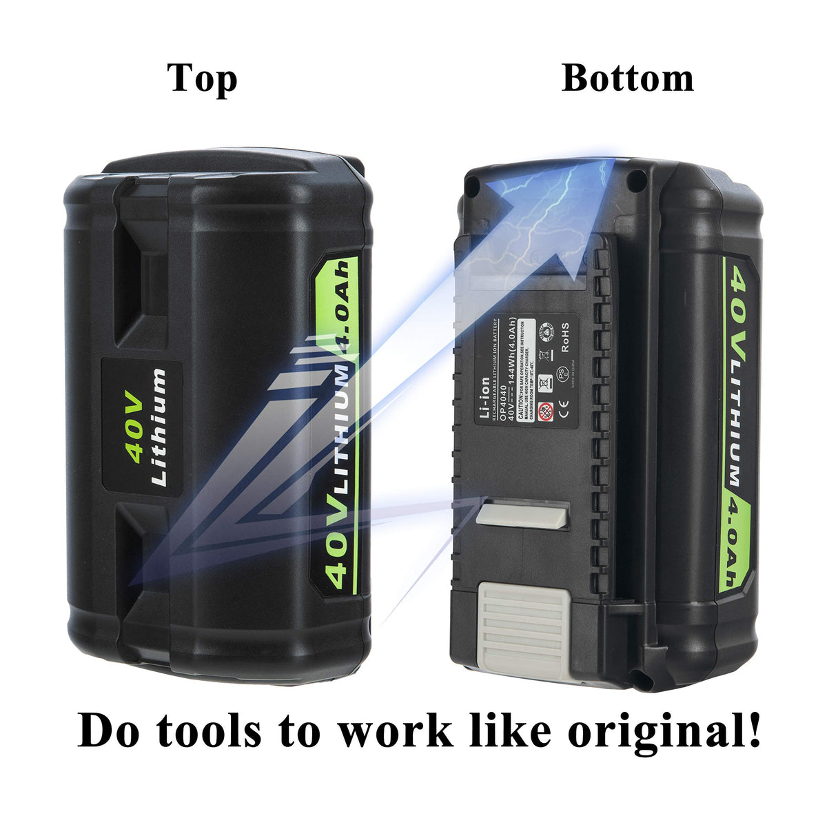 40V 4.0Ah Replacement Battery C4378