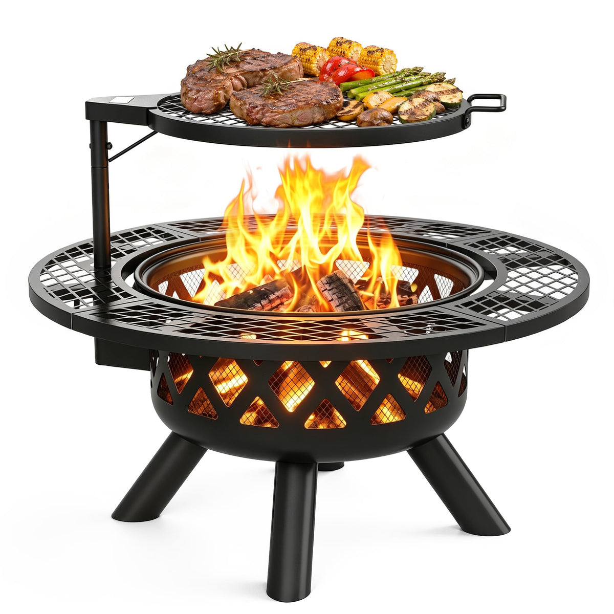 32 Inch Wood Burning Fire Pit O778072