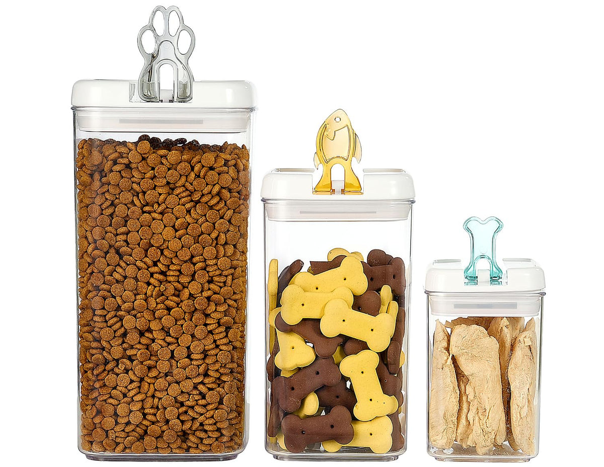 Airtight Pet Food Container with Flip Top Handles V928