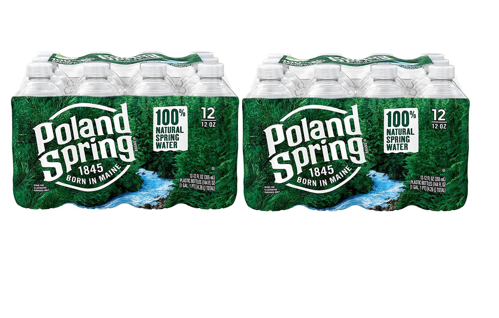Poland Spring 100% Natural Spring Water 24 x 12 fl oz Q7214