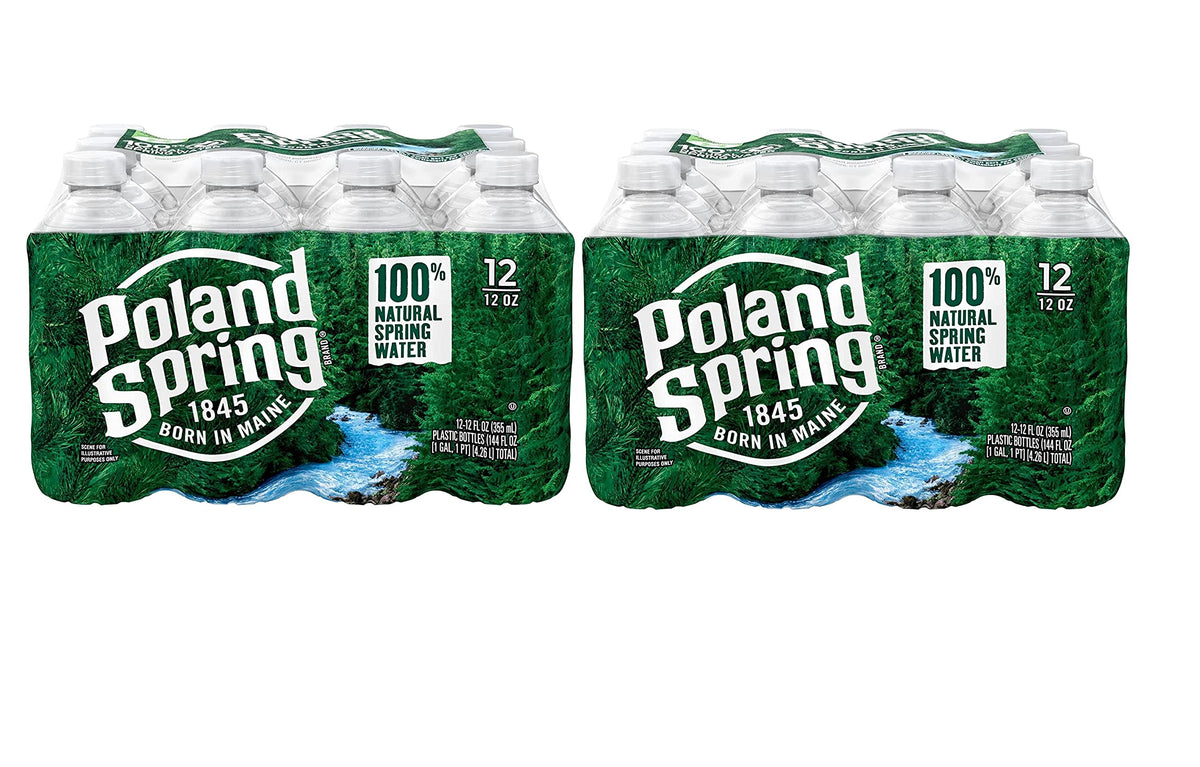 Poland Spring 100% Natural Spring Water 24 x 12 fl oz Q7214