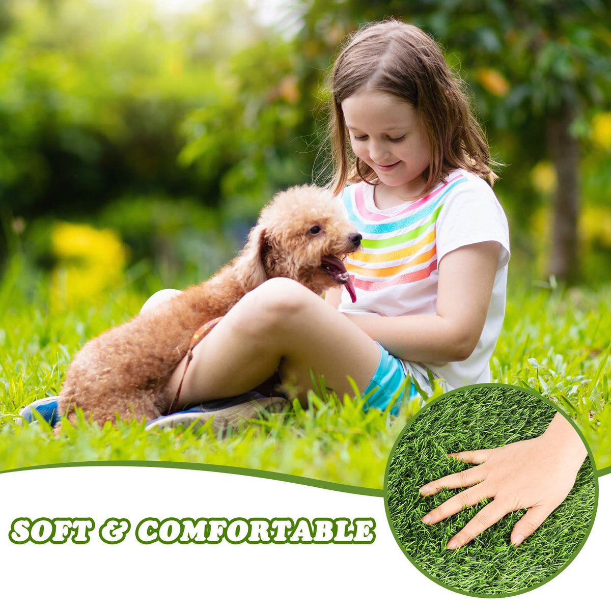 Washable Artificial Grass Mat U51075