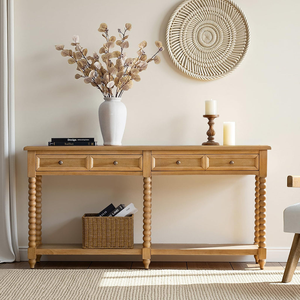 2-Drawer Oak Console Table G15318