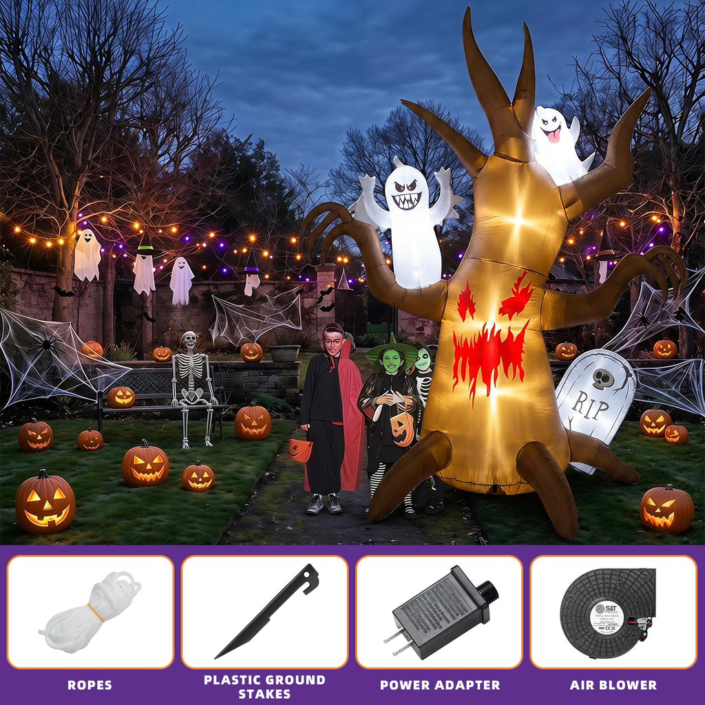 8FT Halloween Inflatable Tree Yard Decor D185543