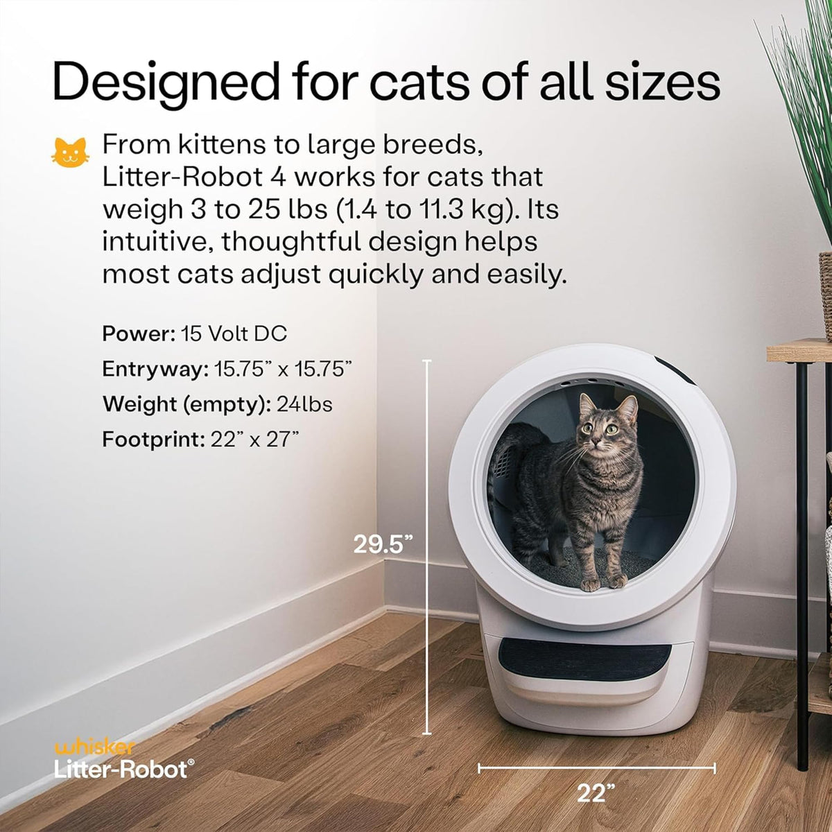 White Automatic Litter Box X45593
