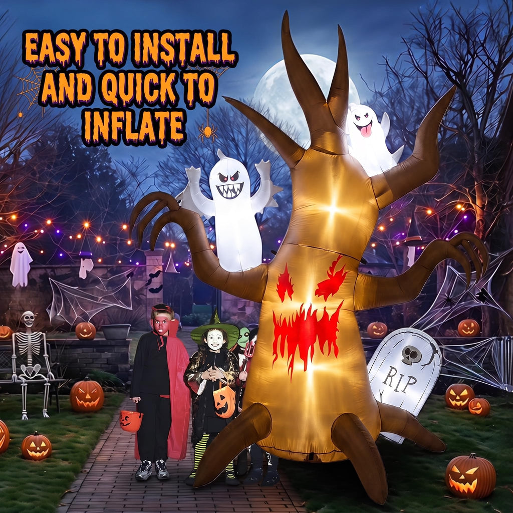 8FT Halloween Inflatable Tree Yard Decor D185543