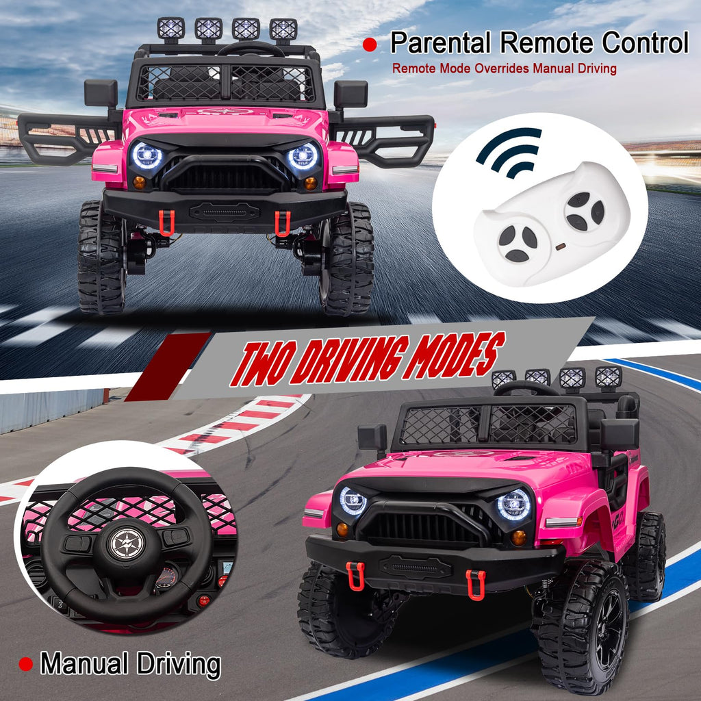 24V 2 Seater 4WD Ride On Truck Q3824