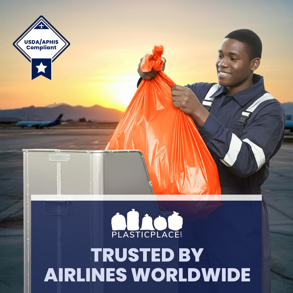 42 Gallon 3.0 Mil Orange Heavy Duty Contractor Trash Bags 50 Count G37998