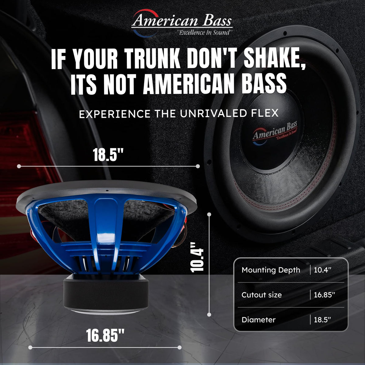 18 Inch 2 Ohm Car Subwoofer F281