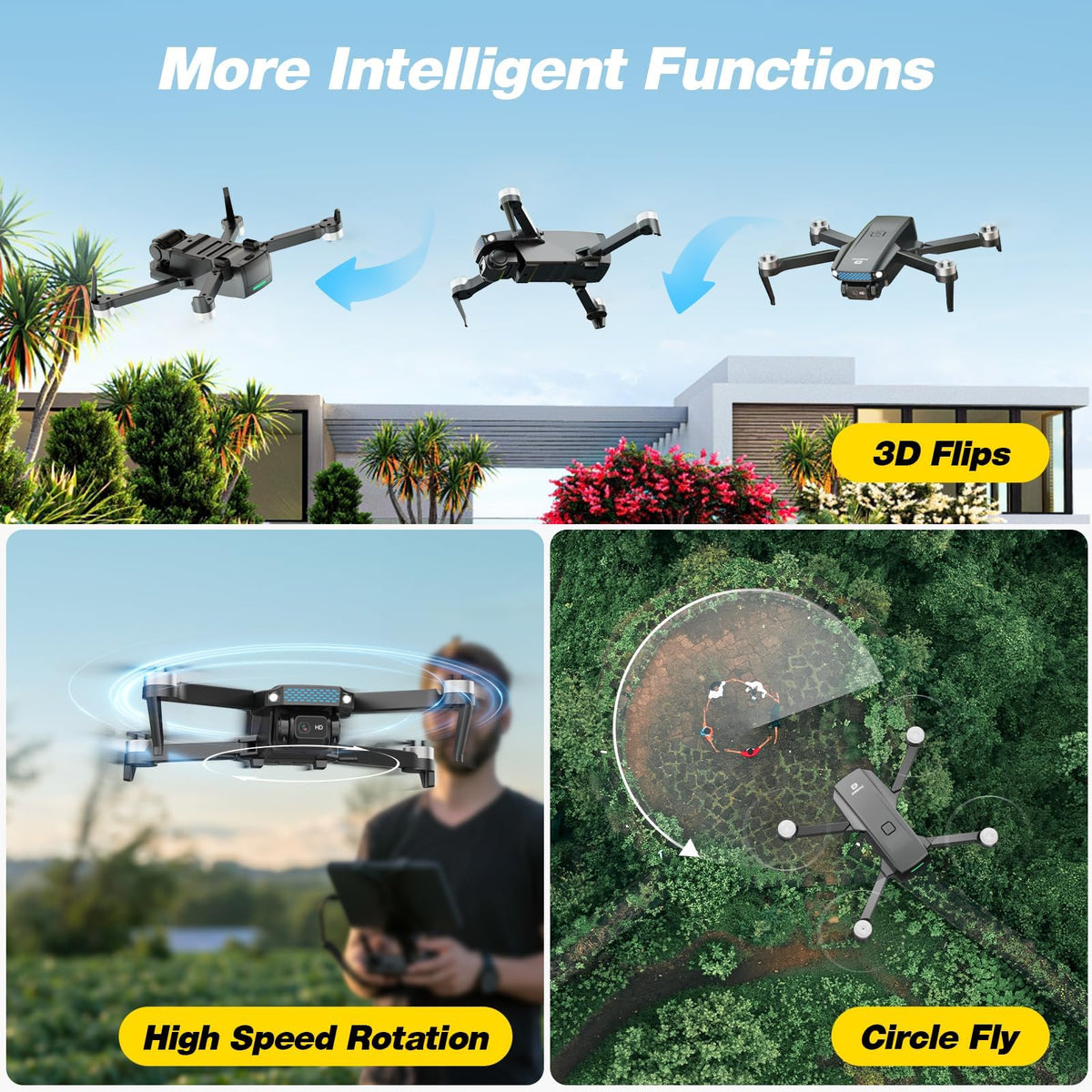 Camera Drone with 2 Batteries X534204