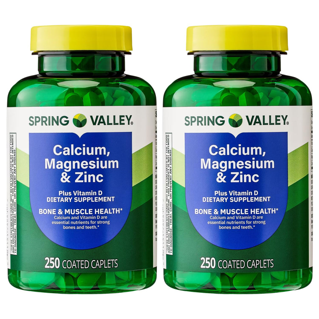 Calcium Magnesium Zinc Plus Vitamin D3 Caplets 250 Ct V840708