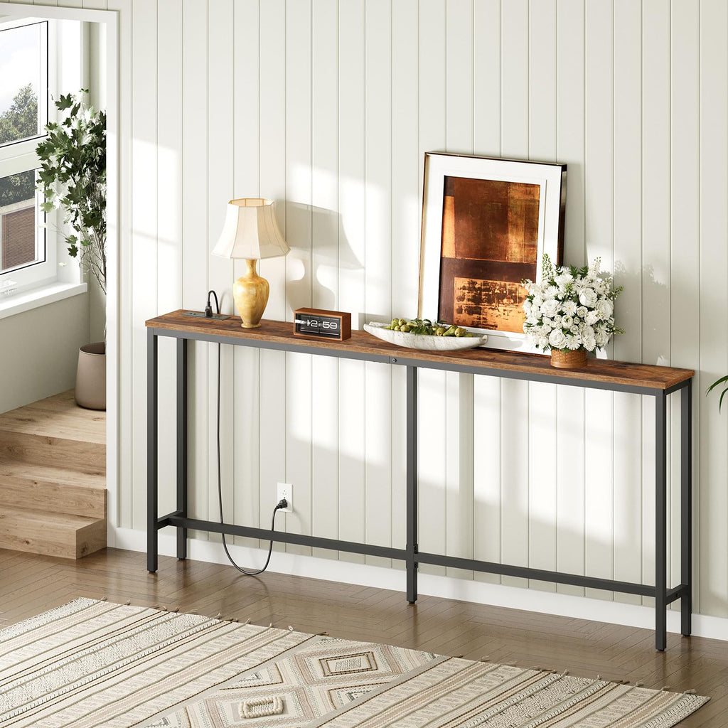 70.9" Narrow Console Table with Power Outlet S2990