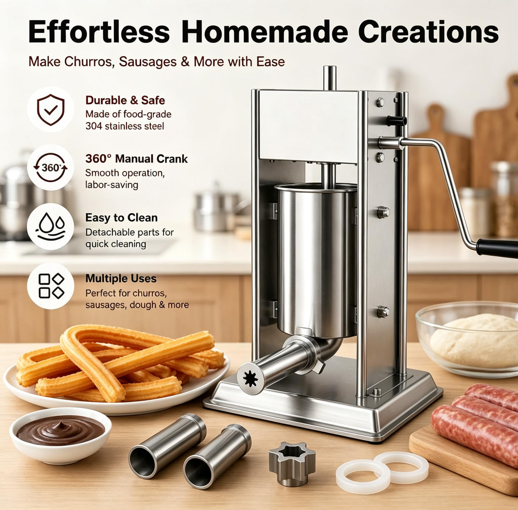 3-in-1 Manual Sausage Stuffer 15LB Y601