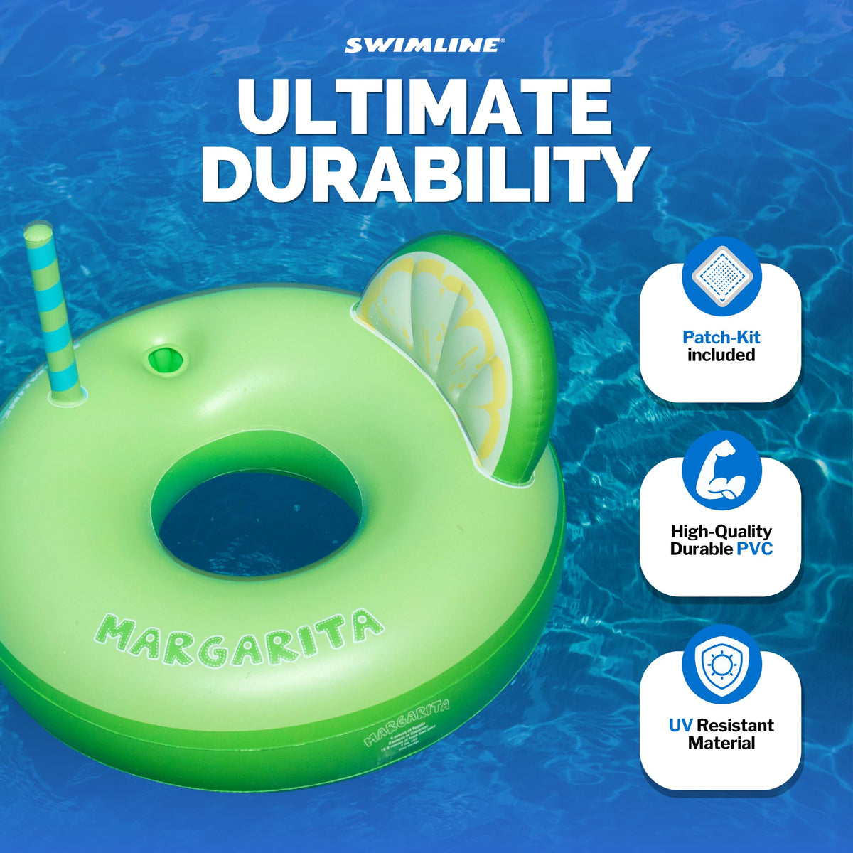 Inflatable Vinyl Pool Ring D801499