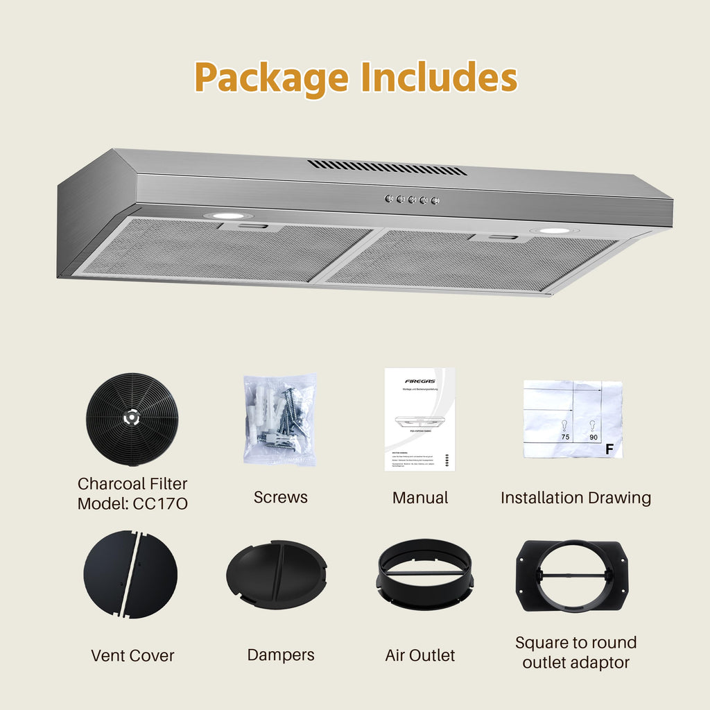 30 Inch Under Cabinet Range Hood W10761