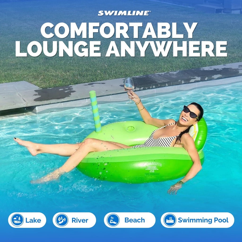 Inflatable Vinyl Pool Ring D801499