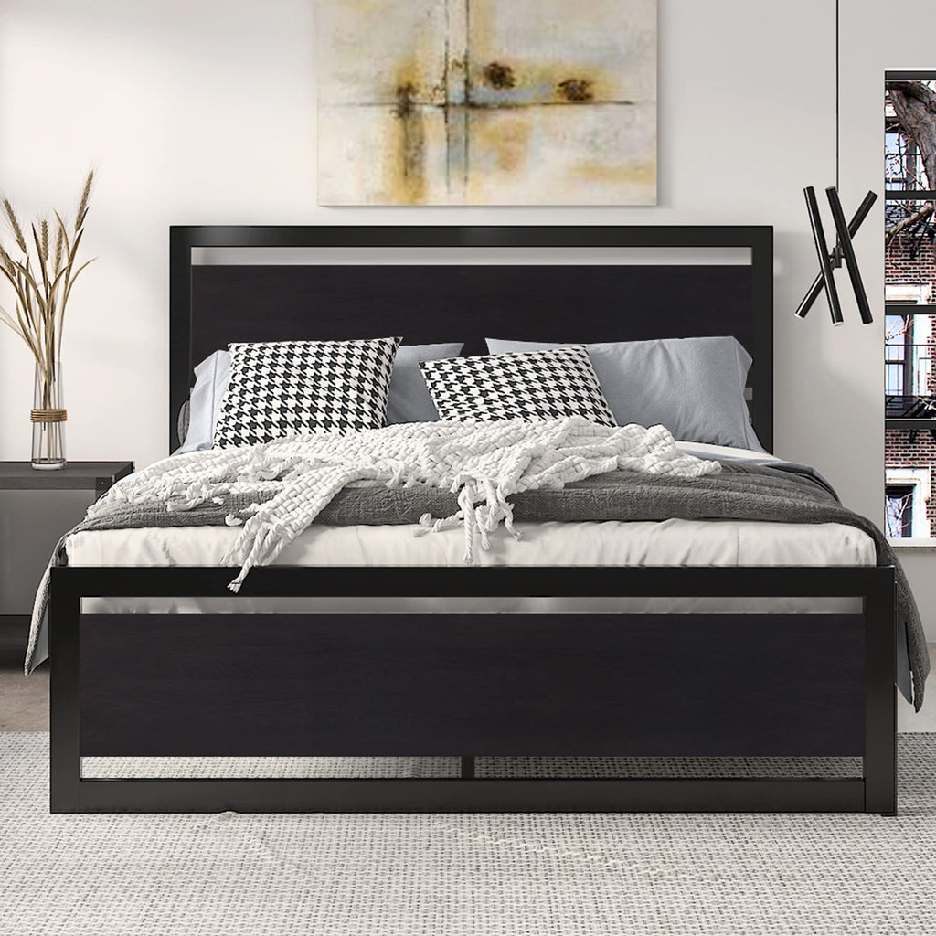 Queen Size Bed Frame with Headboard V442