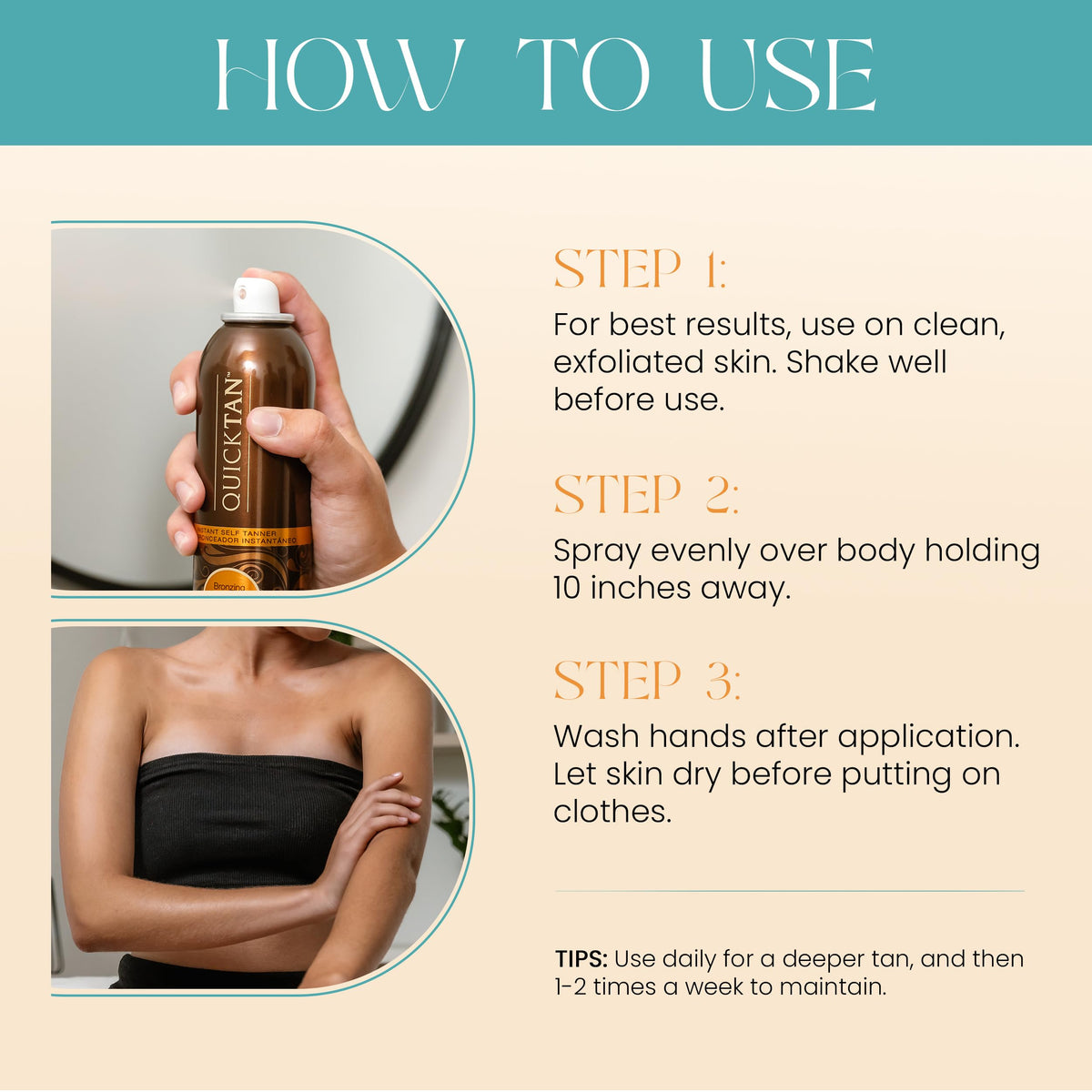6 oz Self Tanner Bronzing Spray D693271