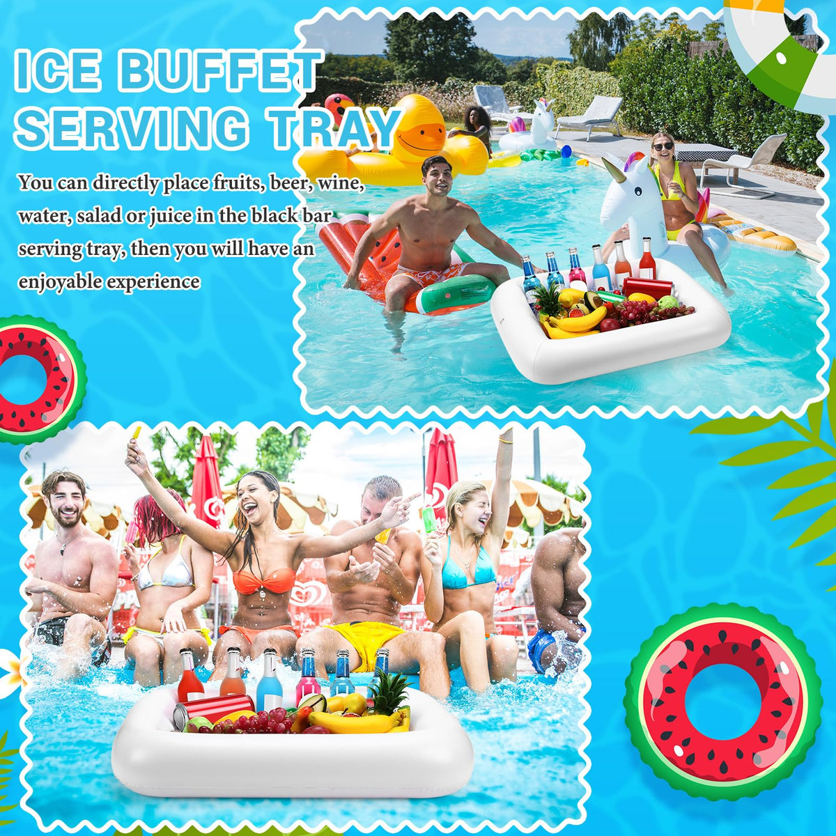 Inflatable Floating Serving Bar with Pump A152994