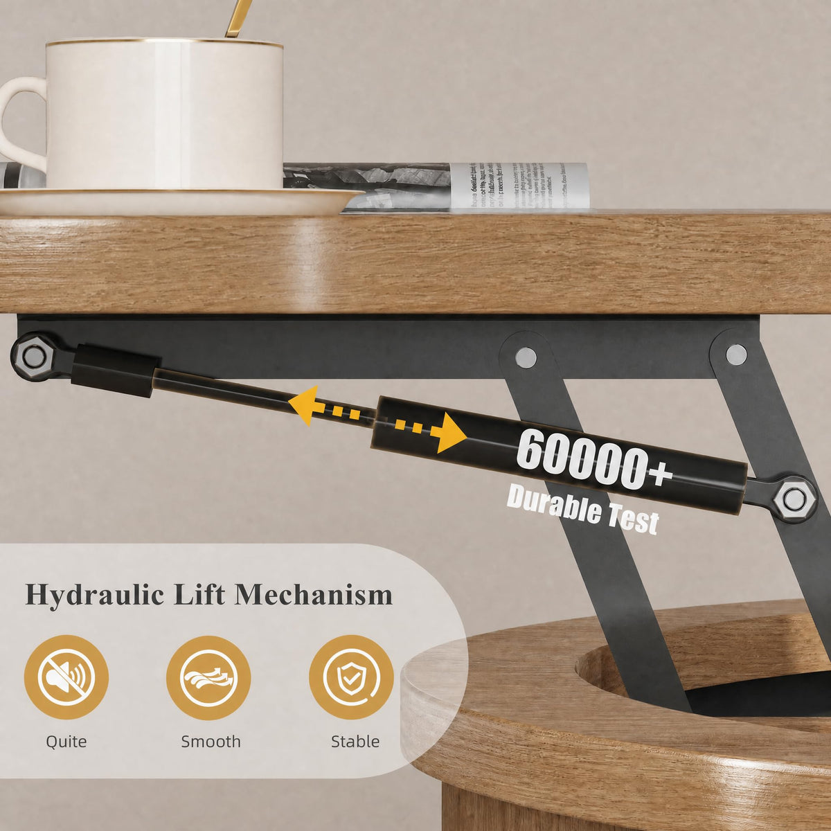 Lift Top Coffee Table with Storage P5927