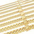 14K Yellow Gold Cuban Link Chain Necklace F92731