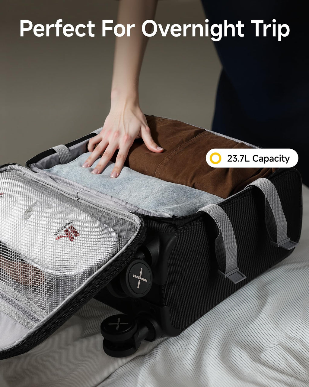 Black 15" Underseat Carry On Bag H506