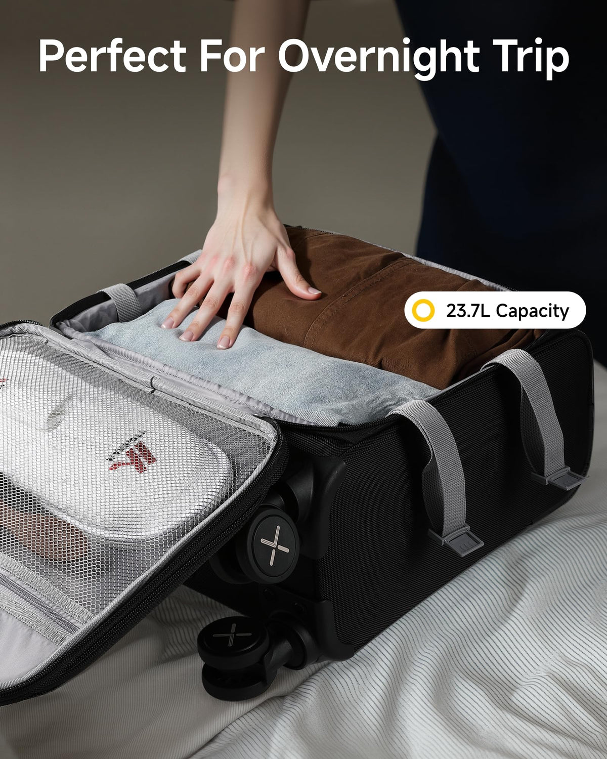 Black 15" Underseat Carry On Bag H506