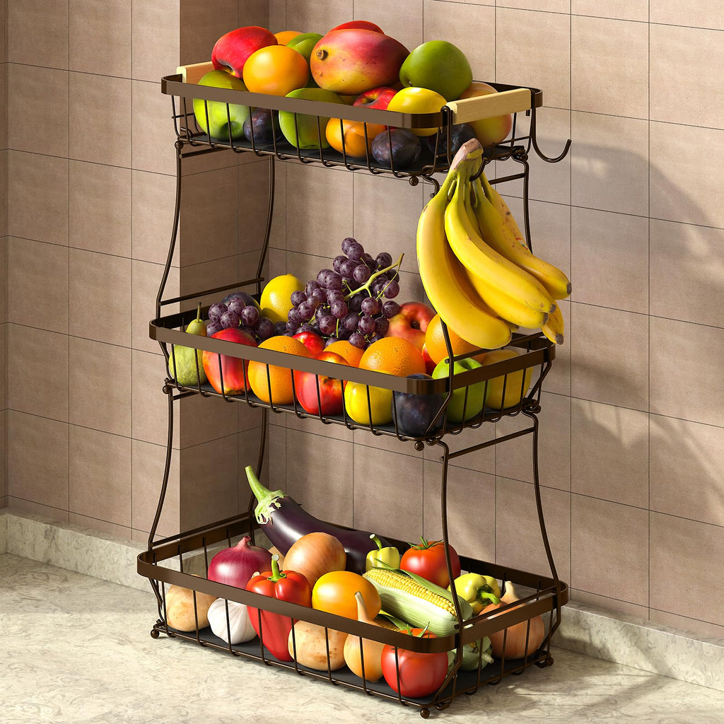 3-Tier Detachable Metal Fruit Basket M704