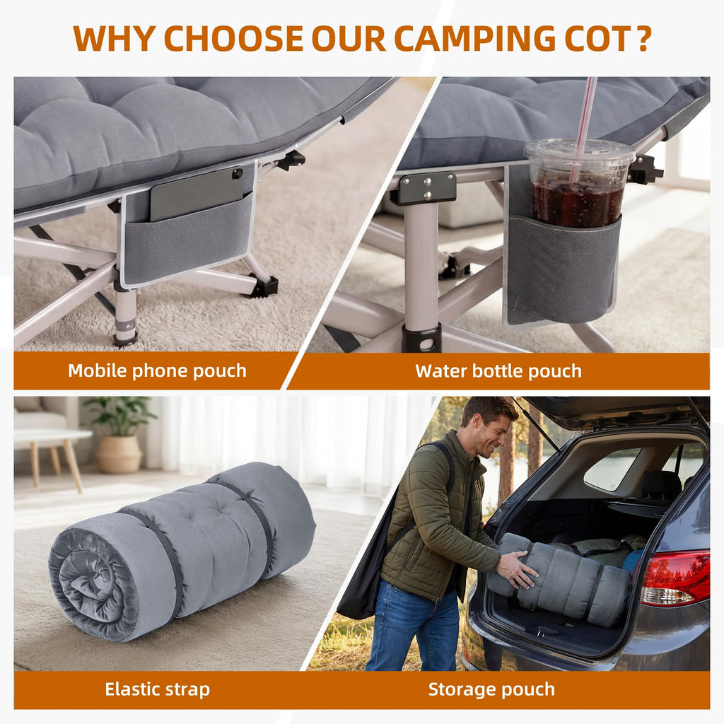 Folding Camping Cot with Carry Bag X157
