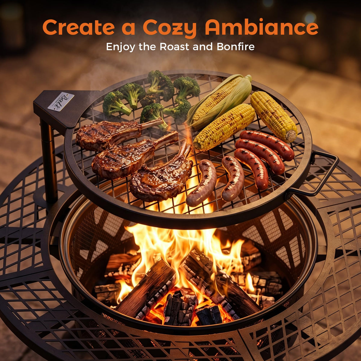 32 Inch Wood Burning Fire Pit O778072