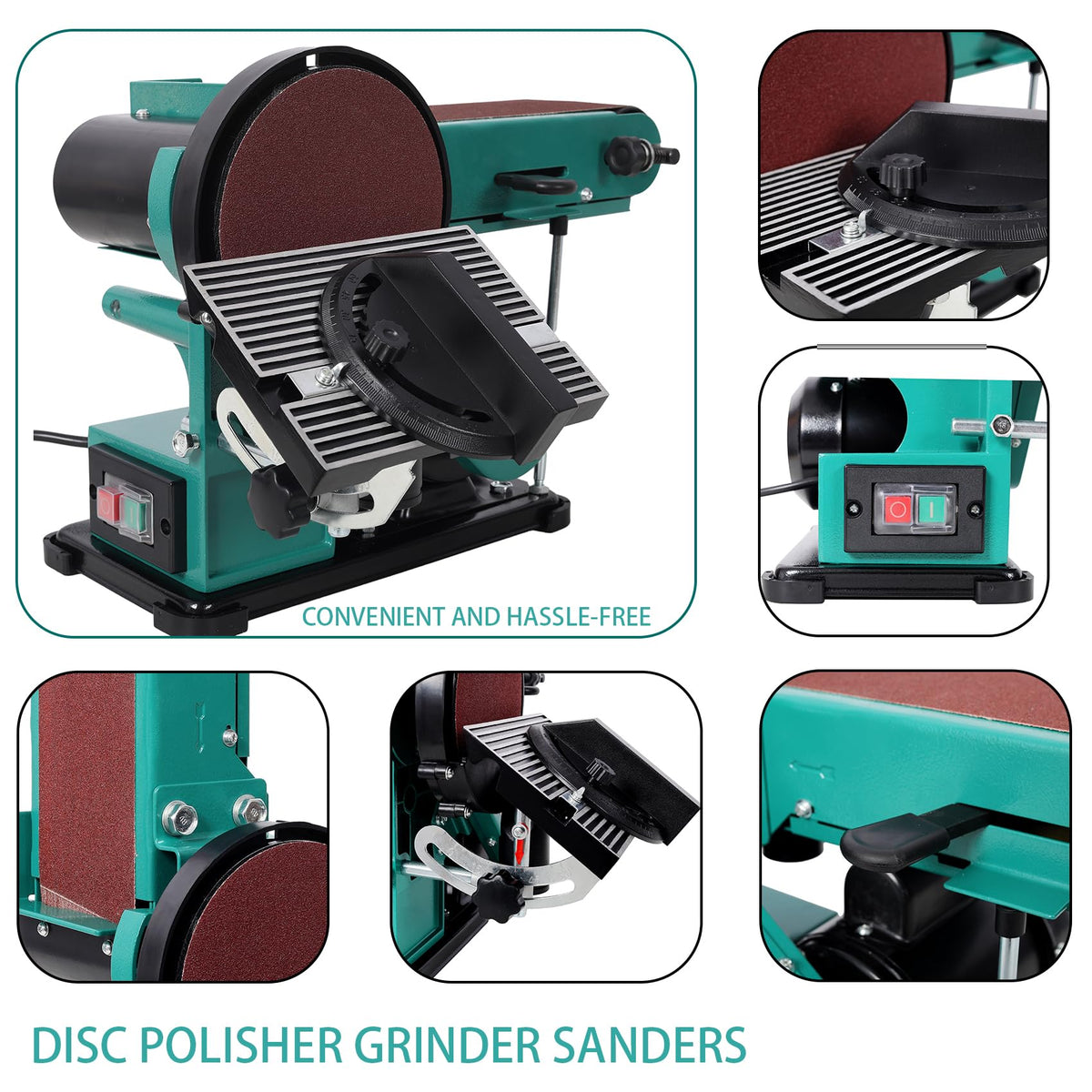 4x36 Inch Belt and 6 Inch Disc Benchtop Sander F6744