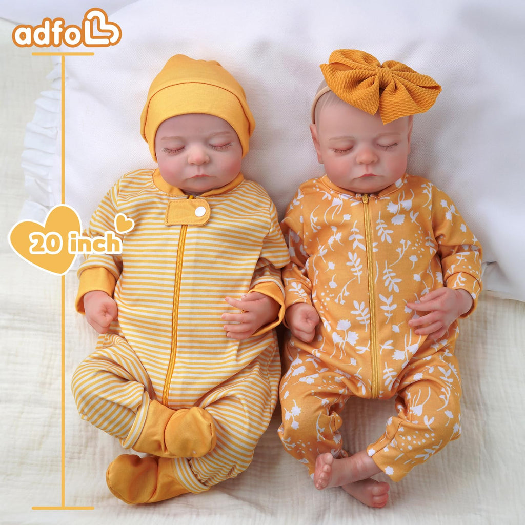 20 Inch Reborn Baby Dolls Twins E3253